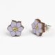 July - Delphinium Wooden Birth Flower Earrings DaphneRosa