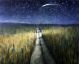 Path through the Field at Night By Artist Bill Jacklin