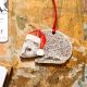 Santa Hedgehog Christmas Decoration By Hannah Longmuir