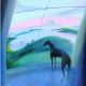 Greyhound by a Window by Nicholas Hely Hutchinson