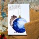 Christmas Mouse on a Bauble: Mini Card By Hannah Longmuir