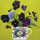Black Pansies by Rosalinda Kightley