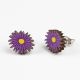 September - Aster Wooden Birth Flower Earrings DaphneRosa