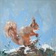 Winter Squirrel By Charlotte Strawbridge