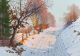 ‘A Sunny Winter Path’, Fritz Müller-Landeck, oil on canvas, 1889.