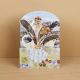 Spey Larch and Feathers die-cut card by Angie Lewin.