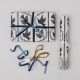 Dove Stars Christmas Botanical Luxury Gift Wrap Papers
