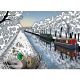 CANAL SCENE Cressida Bell 8 Cards & Envelopes Charity
