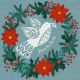 dove in a festive wreath by Janice MacDougall