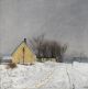 ‘Foggy Winter Day. To the Left a Yellow House. Deep Snow.’ L. A. Ring, oil on canvas, 1910.
