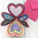 Butterfly Folding Heart Card by Driftwood Designs