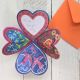 Flowers Folding Heart Card by Driftwood Designs