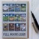 Full Moons 2026 Large Greetings Card By Driftwood Designs