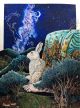 Melangell’s Hare Greeting Card By Rebecca Stockburn