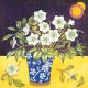 Christmas Roses in a Blue Vase Kate Green