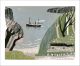 The Marine Walk Linocut by Melvyn Evans 