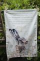 Meadow Gold (hare) Organic Cotton Tea Towels | When Beasts Spoke Charlotte Strawbridge