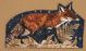Night Fox Die Cut Blank Greeting Card By Clare O'Neill