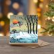 Barn Owl In Winter - Set of 6 Christmas Note Cards with Message -
