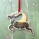 Reindeer Wooden Decoration By Driftwood Designs