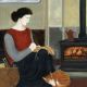 Sewing By The Woodburner By Dee Nickerson