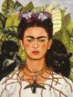 Self-Portrait with Thorn Necklace and Hummingbird FRIDA KAHLO