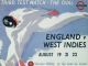 Poster advertising the Third Test Match at the Oval, England v. West Indies Claude Flight