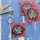 Sleeping Cat Keyring By Driftwood Designs