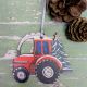 Christmas Tractor Wooden Decoration By Driftwood Designs