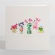With Love Botanical Flower Floral Card By Sara Sayer