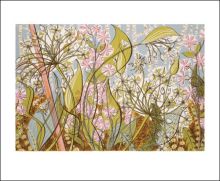 Ramsons & Campion screenprint by Angie Lewin Greeting Card