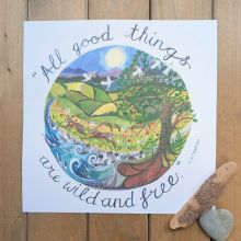 All Good Things Square Poster Print By Driftwood Designs