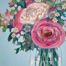 Jam Jar Ranunculus by Anna Perlin