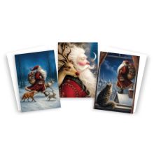 Santa's Journey Christmas Cards - Multi-Pack of 6 Cards