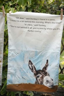 Cheeky Donkey Organic Cotton Tea Towels | When Beasts Spoke Charlotte Strawbridge