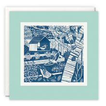 Garden Bird House Blank Art Card - Matt Johnson