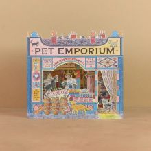 Pet Emporium die-cut card by Emily Sutton