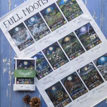 Full Moons 2027 Tea Towel By Driftwood Designs