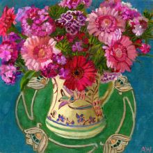 Gerberas and Sweet Williams ny Angie Wood