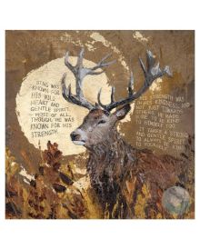 Moonlight Stag By Charlottte Strawbridge