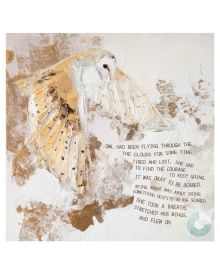 Wandering Through the Skies (Owl) Organic Cotton Tea Towels | When Beasts Spoke Charlotte Strawbridge