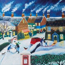 NEW: Christmas Postie Lisa Graa Jensen pack of 5