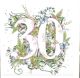 Flower Meadow AGE 30 Birthday Card by  Doodleicious Art 