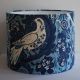  Blue/Blue Handmade Drum Lampshade in St Jude's Doveflight fabric by Mark Hearld