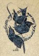Iris Milward Poetry Greeting Card Three Birds