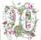 Flower meadow AGE 90 birthday card by Doodleicious Art 