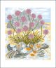 Sea Pinks and Pebbles by Angie Lewin