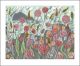 Lichen & Thrift Screenprint Greeting Card by Angie Lewin