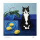 Cat with lemons By Annie Mitra