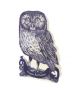 Blue Tawny Birthday Owl JL 3D 091